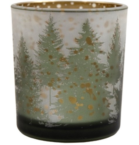 Christmas Forest Candle Holder, 8cm