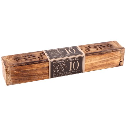 Incense Box with 10 Incense Sticks, 31cm