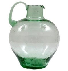 Round Glass Flower Vase, 25.5cm