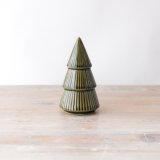 Get the home ready for Christmas with this glazed green Christmas tree! 