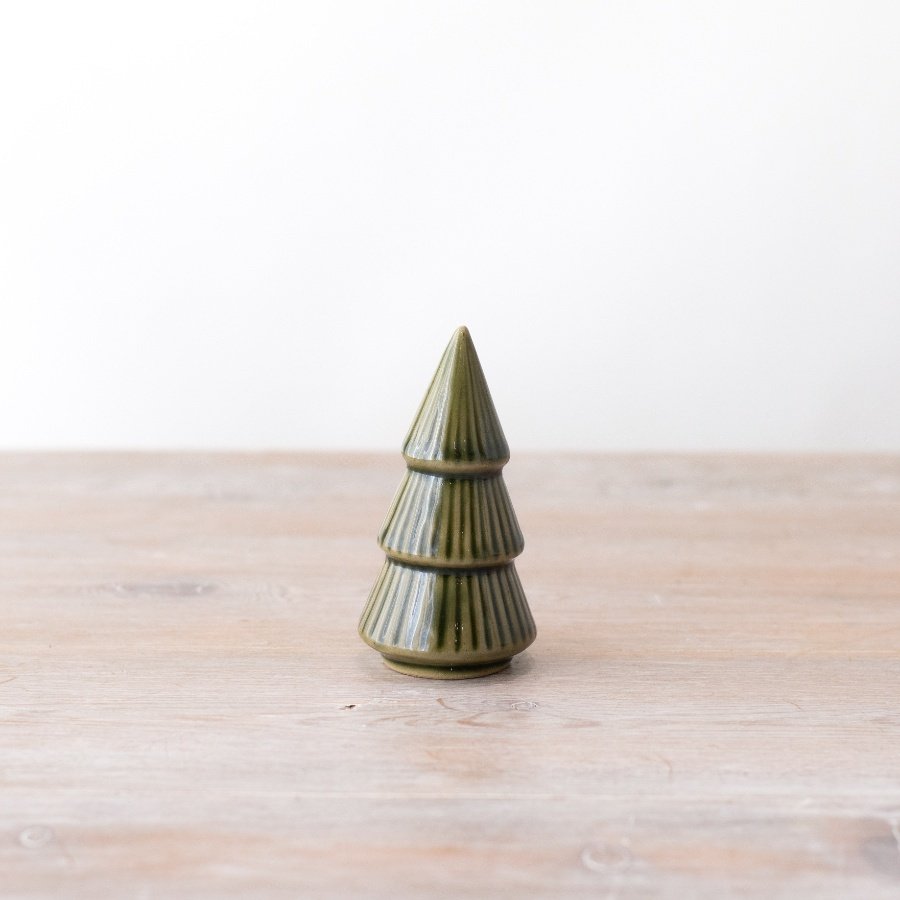 A gorgeous Christmas tree ornament with a green reactive glaze effect would look perfect in any home during the festive 