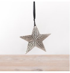 Cute chic star a  great way of adding colour to your tree this year.