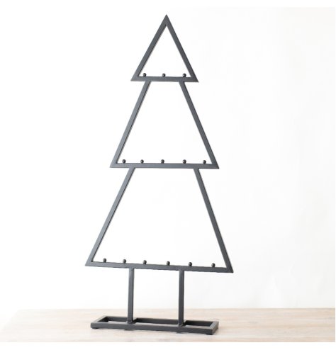 Perfect your ornament display with our stylish Standing Iron Tree