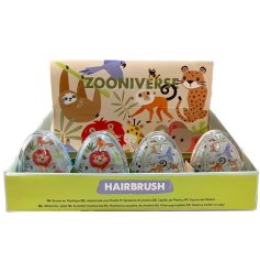 A zoo inspired glitter hairbrush from the Zooniverse collection.