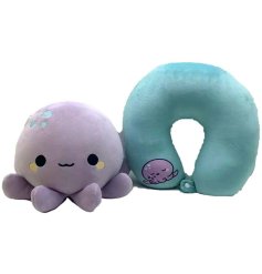 Great for children and adults, a 2 in 1 travel pillow in a colourful Octopus design.