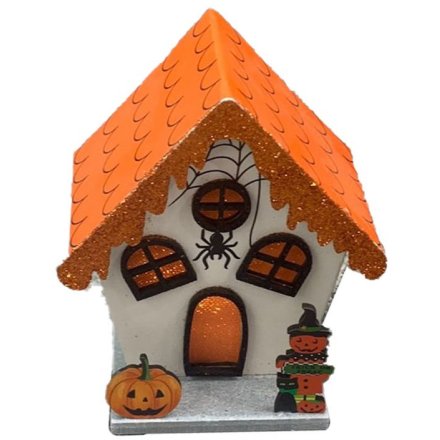 Sppoky Light Up Pumpkin House Halloween House