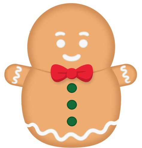 Squidglys Christmas Gingerbread  Man Plush Toy