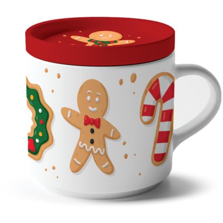 Mug & Coaster Lid Set Jan Pashley Christmas Baker Street Design