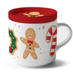 Mug & Coaster Lid Set Jan Pashley Christmas Baker Street Design