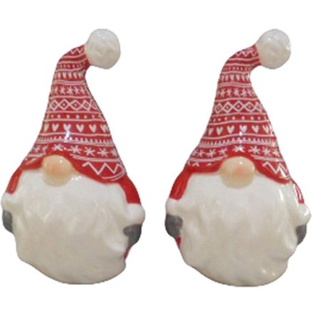 Scandi Christmas Gonk Ceramic Salt & Pepper Set