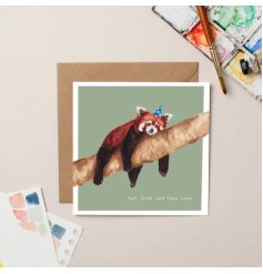 A fun animal print birthday card