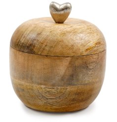 Add a playful and stylish addition to your home with this wooden apple deco