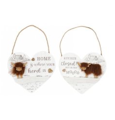 Transform your home into a warm and welcoming haven with our charming cow plaque