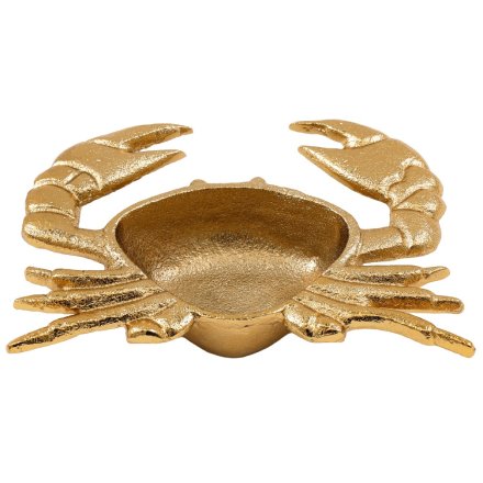 Gold Crab Trinket Bowl, 19.5cm 