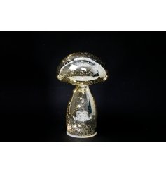 Enhance your home decor with an eye-catching light-up mushroom decoration that adds a charming touch.