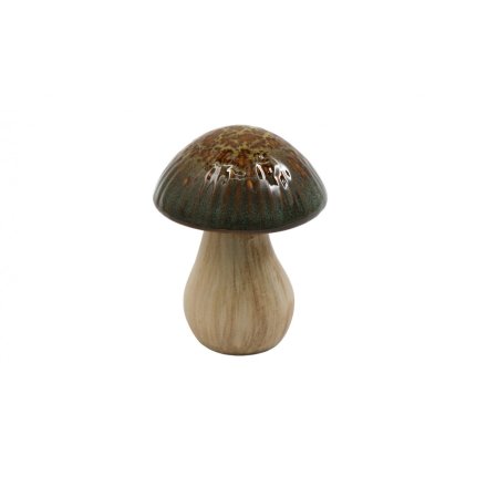 Standing Mushroom Ornament, 14cm