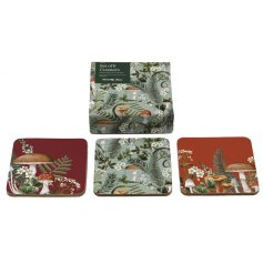 This set of 6 floral cork coasters are perfect for adding a natural touch to the home.