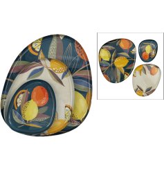 Great for all occasions the citrus serving trays are a must have. Designed to help guests enjoy a quick bite to eat