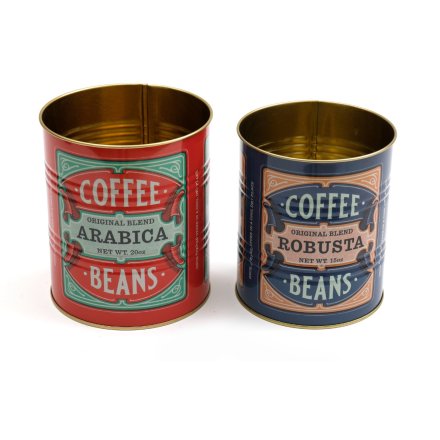 General Store Coffee Storage Tins Set of 2