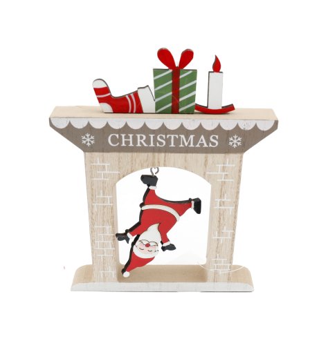 Deck the halls with our delightful Falling Santa Wooden Decoration - a must-have for a jolly holiday season!