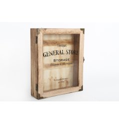 A lovely rustic glass fronted storage box from the General Store range.