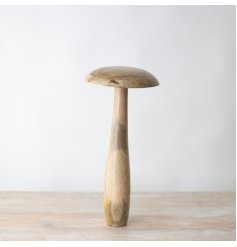 Add a touch of nature to your home with this adorable stand-alone mushroom decoration. 