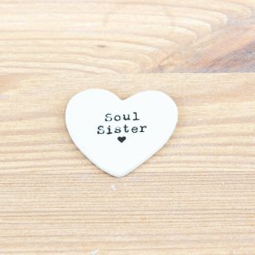 Spread love to that special friend with this dainty heart token made for that 'soul sister' 