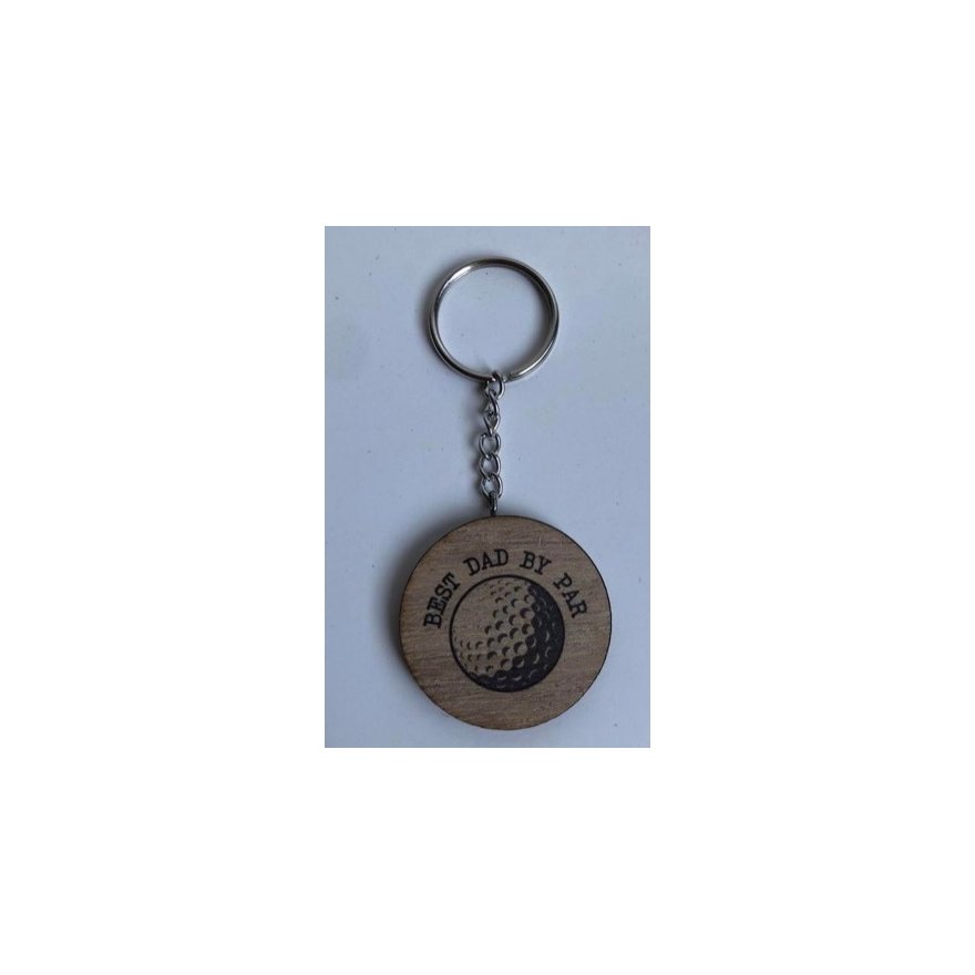 Round Best Dad By Pa Key Ring, 5cm