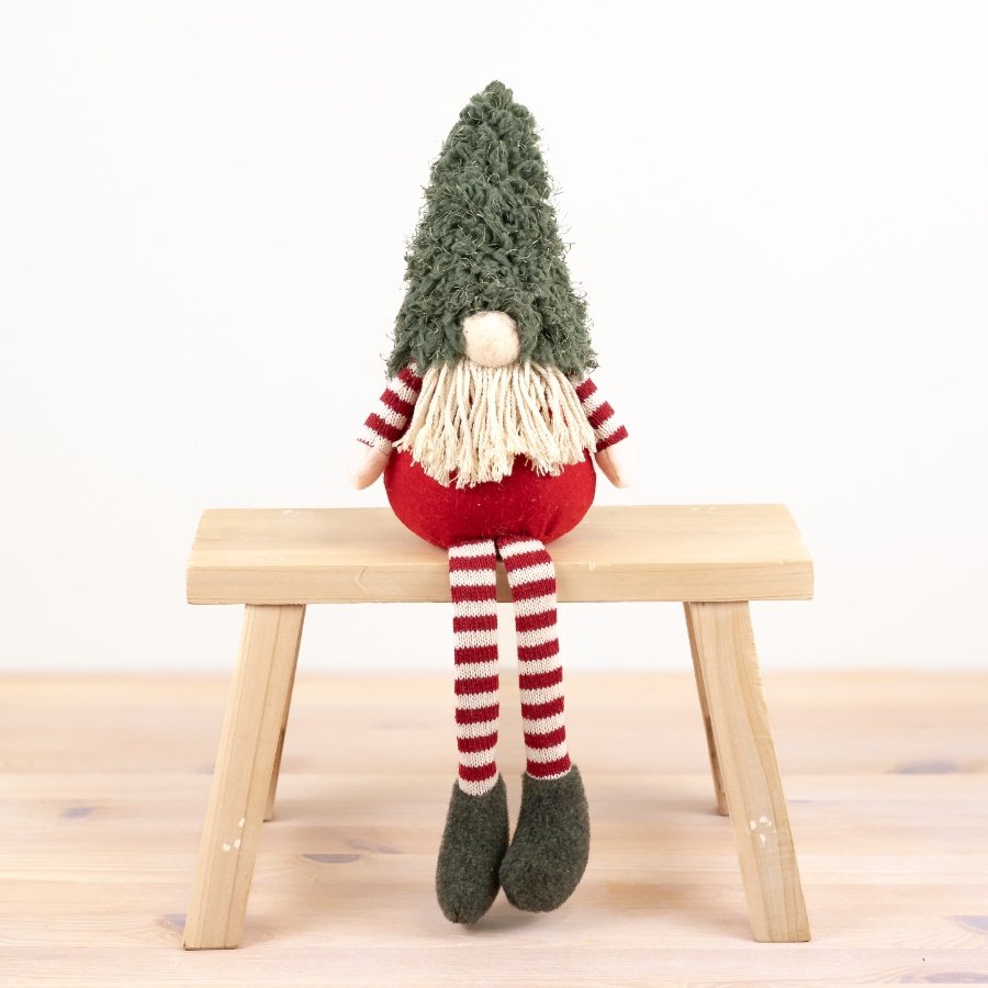 Add a touch of whimsy to your home with our delightful Fabric Sitting Gnome 