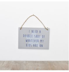 Colorful hanging sign celebrating your wild little ones