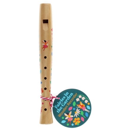 Fairies in the Garden, Children's Wooden Recorder, 20cm