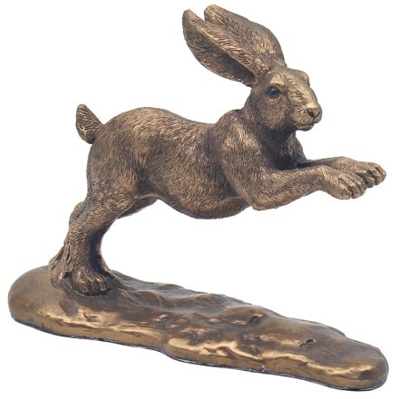 23cm Reflections Bronzed Hare Figurine