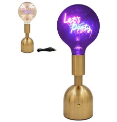 add a pop of style and illumination to any room with this lets party led lamp.