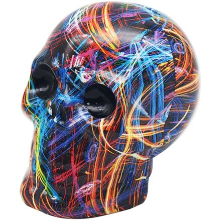 Skull Supernova Money Box, 13cm