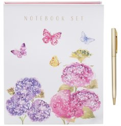 Embrace the delicate beauty of nature with our Butterfly Blossom Memo Block.