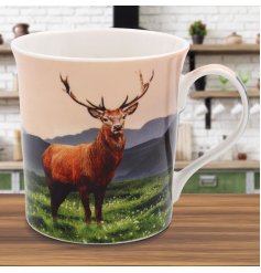 Add a touch of elegance and sophistication to your beverage experience with this charming stag mug.