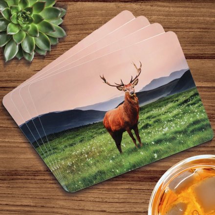 Stag Placemat Set with 4 Pieces - 29cm 