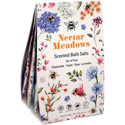 Nectar Meadows Bath Salt Sachets Set of 4