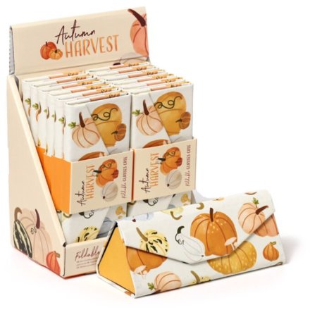 Keep your glasses protected and stylish this season with our Autumn Harvest Foldable Glasses Case! 