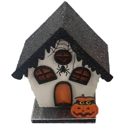 LED Spooky Spider House Halloween 
