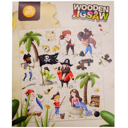 96Pce Jolly Roger Pirates Jigsaw Puzzle, 18cm