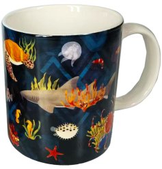 Sip your favorite brew in style with this adorable marine-themed cup for a charming start to your day.