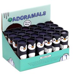 A cute pencil pot with 12 coloring pencils from the penguin collection.