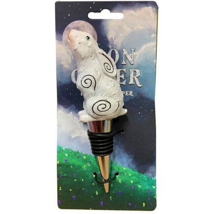 Novelty Moon Gazing Hare Bottle Stopper