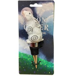 Toast to our Moon Gazing Hare Bottle Stopper - a charming and practical addition to your kitchen.