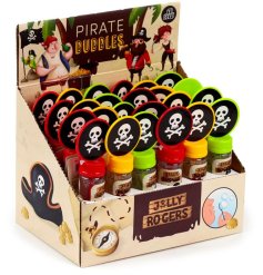 Pirate themed bubbles a delight to any child who loves pirates Great for pocket money purchases.