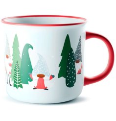 Add festive charm to your table with our set of mugs featuring unique gonk designs. Perfect for celebrating the holida