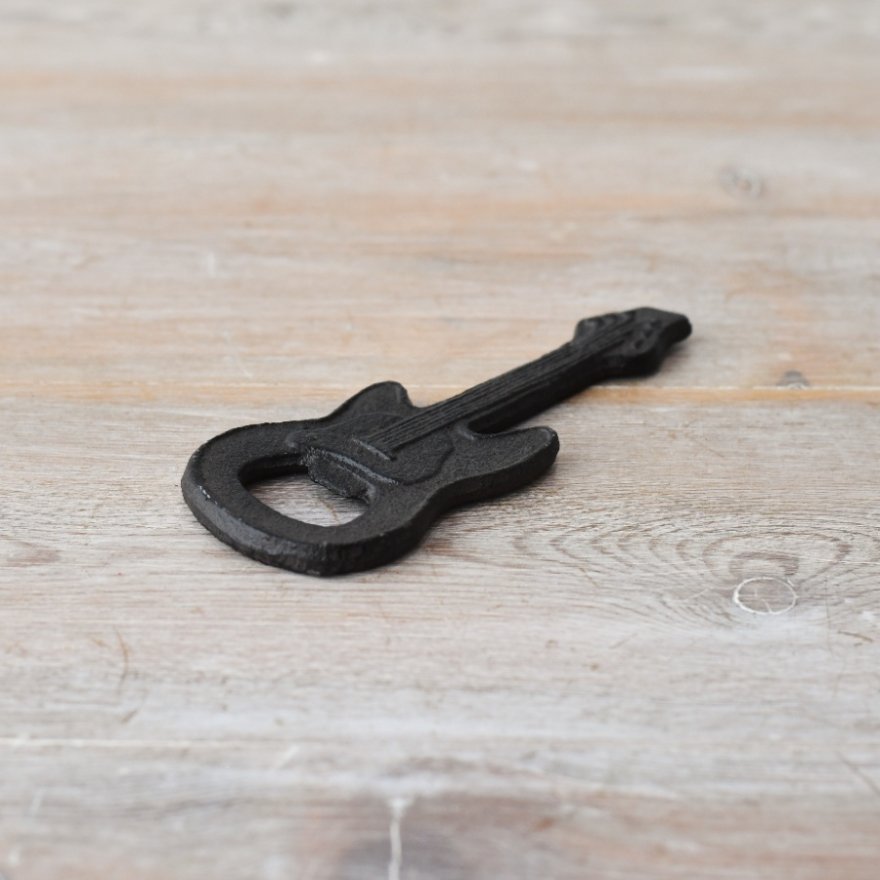 Guitar Bottle Opener Cast iron, 12.8cm 