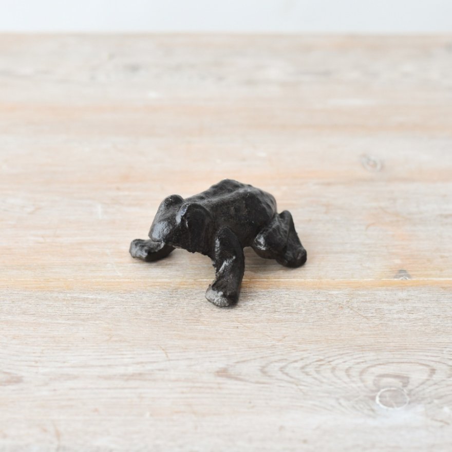 Black Frog Ornament, 7.5cm 