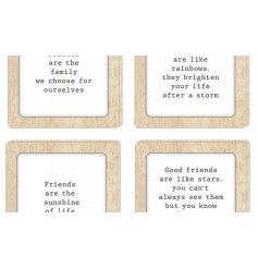 Share heartfelt sentiments with a thoughtful quote coaster, perfect for friends. A unique gift for any occasion.